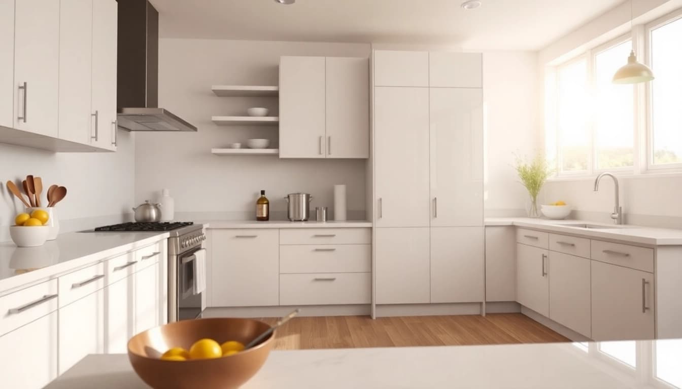 Cabinet Refacing Largo FL showcases beautifully refreshed kitchen cabinets in a modern ambiance.