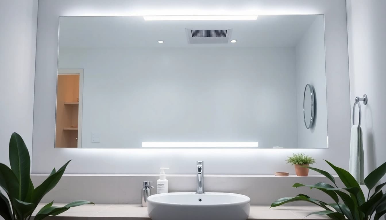 Illuminate your space with a stylish mirror light mirror that enhances bathroom elegance.