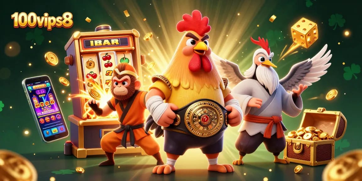 Experience thrilling wins with 100vips8, featuring dynamic characters and amazing casino game elements.