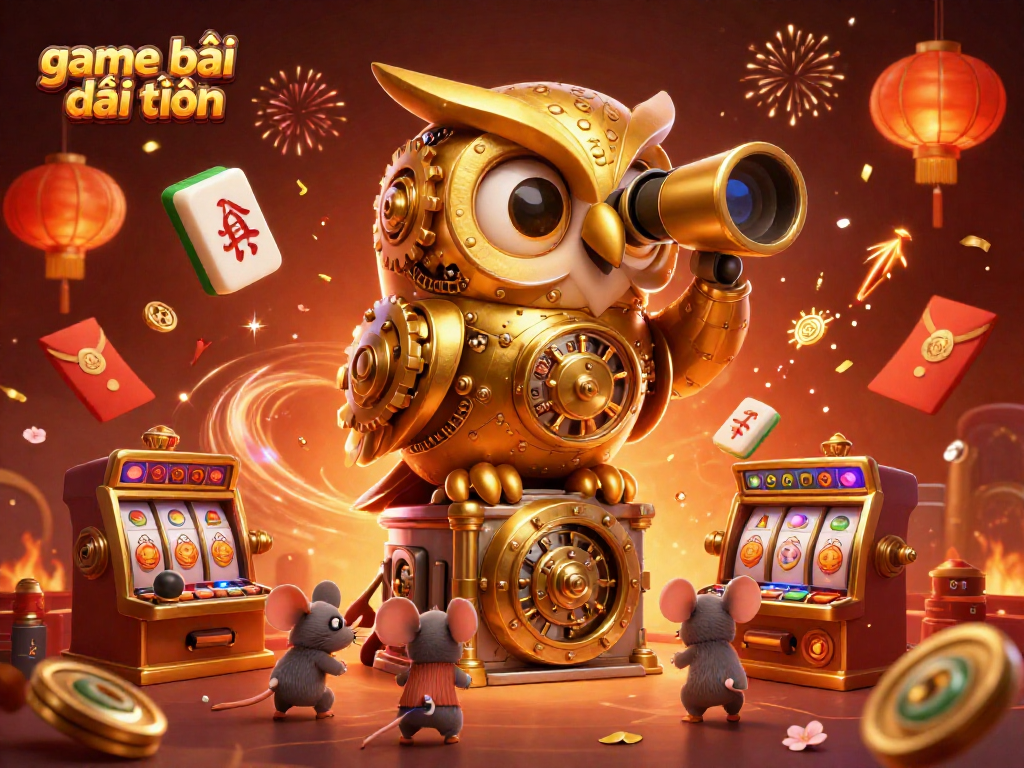 Experience game bài đổi thưởng with vibrant characters and rich 3D casino elements, showcasing excitement and celebration.