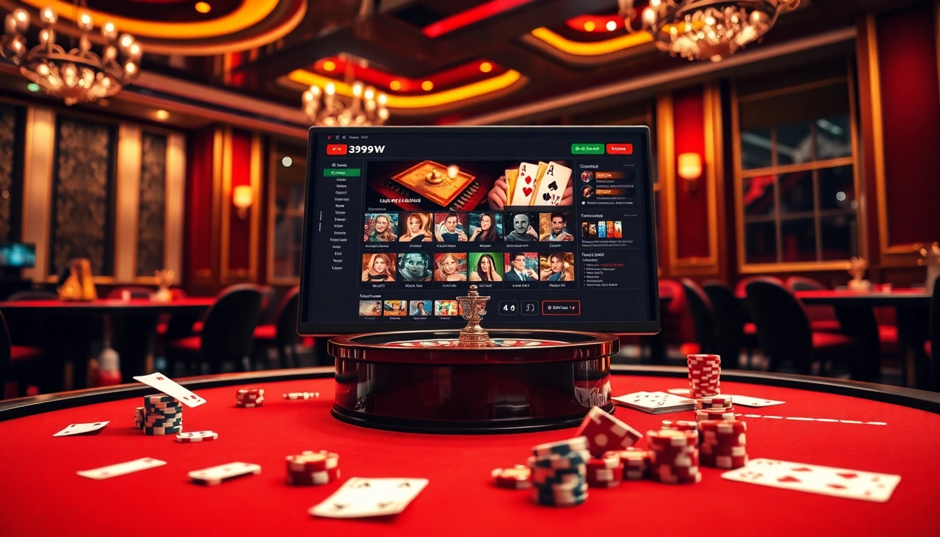 Experience the excitement of online gambling with 399W's vibrant virtual casino atmosphere.