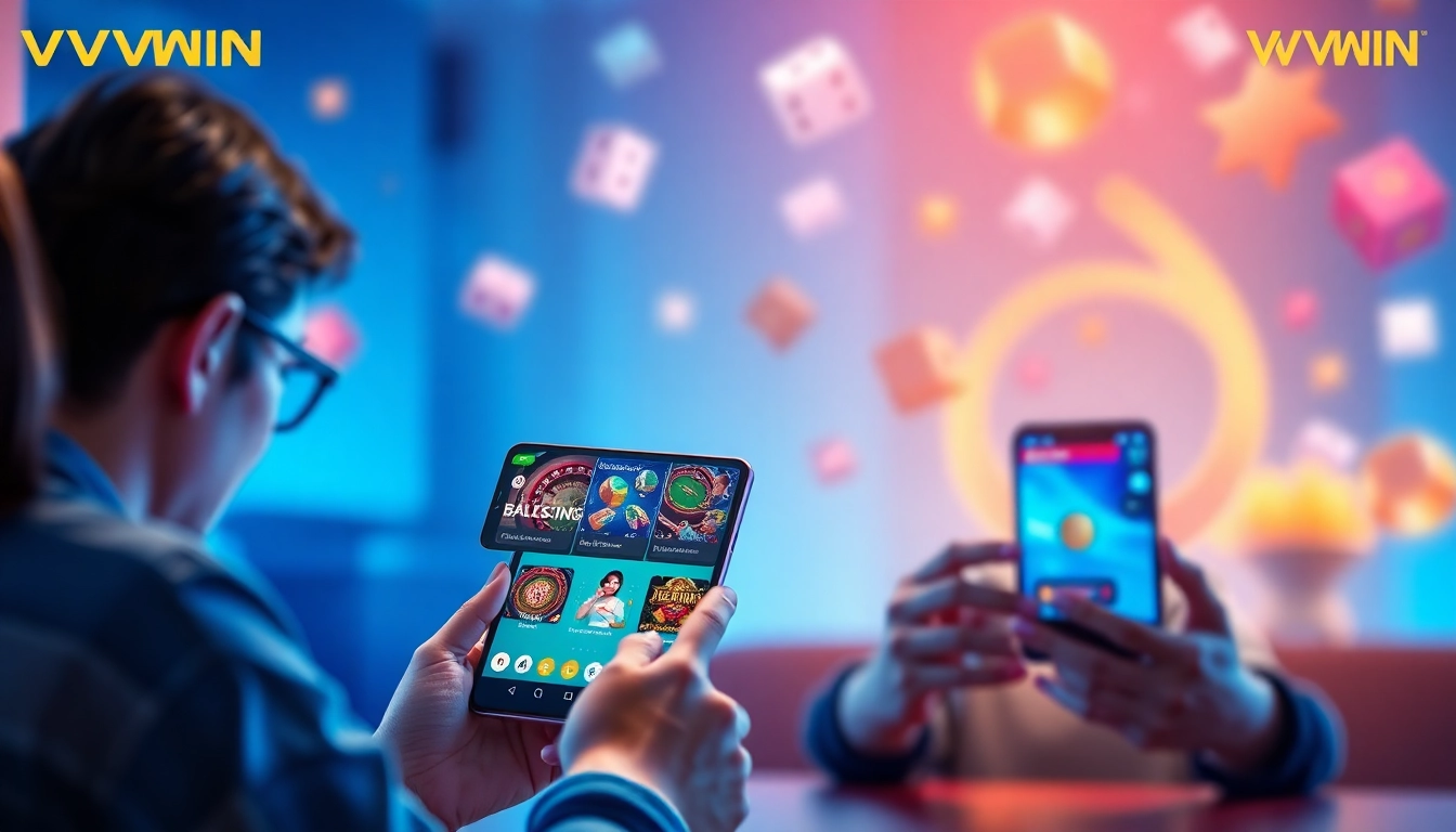 Experience the engaging world of VVVWIN88.live with exciting games and user-friendly mobile app interface.