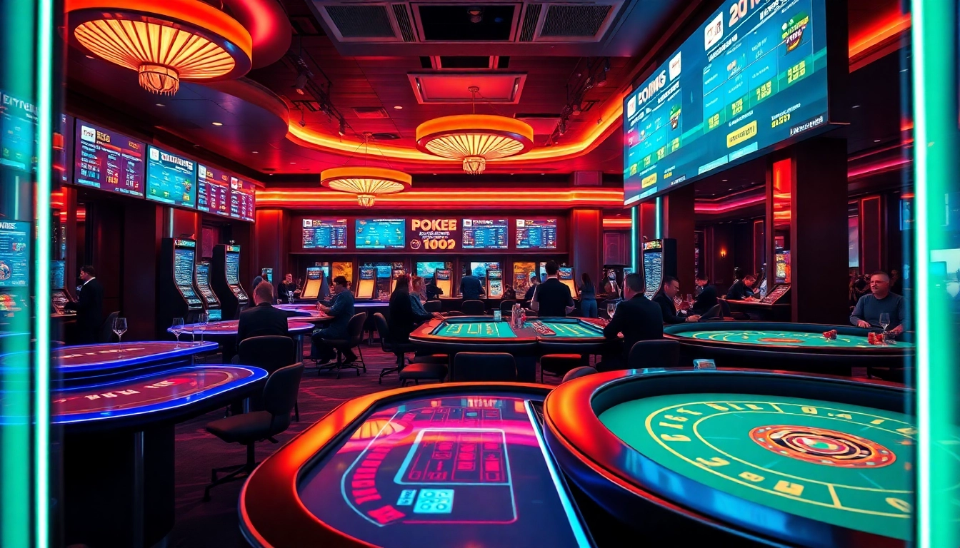 Experience the thrilling world of gambling at stimmgewitter.org with vibrant casino scenes and engaging players.