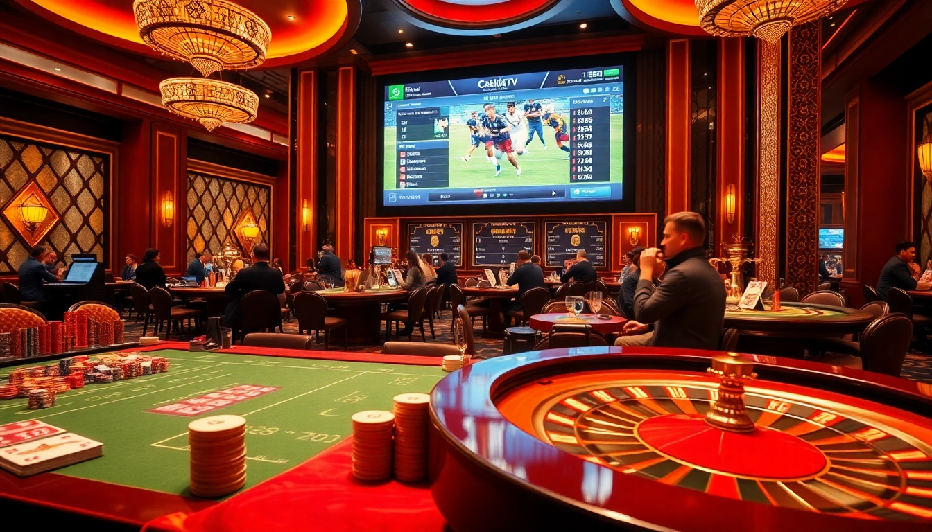 CakhiaTV brings the excitement of live football betting to a luxurious casino experience.