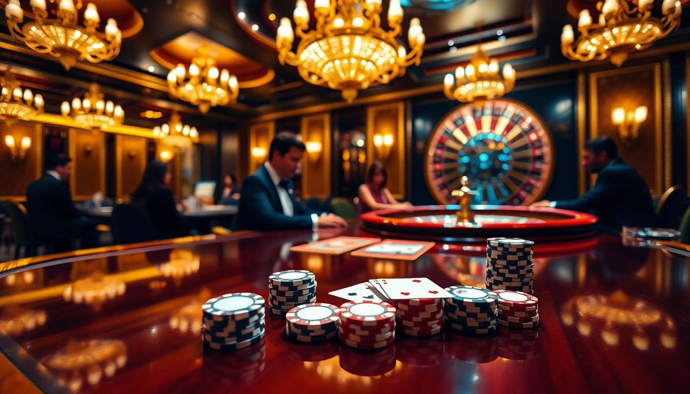 Experience the thrill of high-stakes poker at https://kkwin.life/ with glamorous chips and cards.