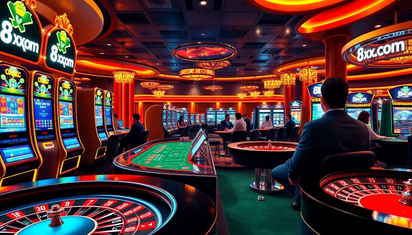 Experience thrilling games at 8xx.com with vibrant casino atmosphere and engaging activities.