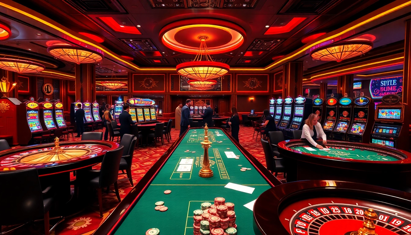 Experience thrilling gaming action at https://bem88.com with vibrant casino tables and excited players.