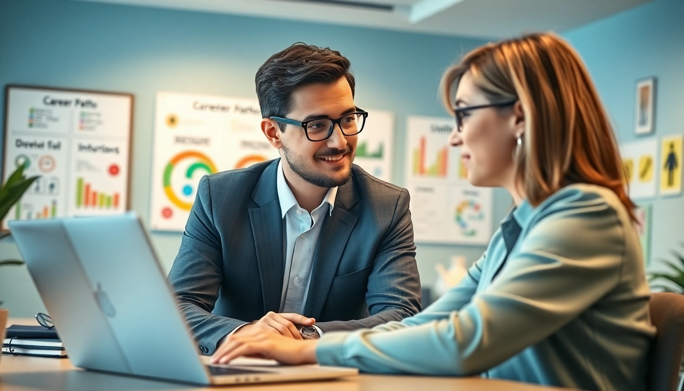How to find my perfect career guidance session in a bright modern office.
