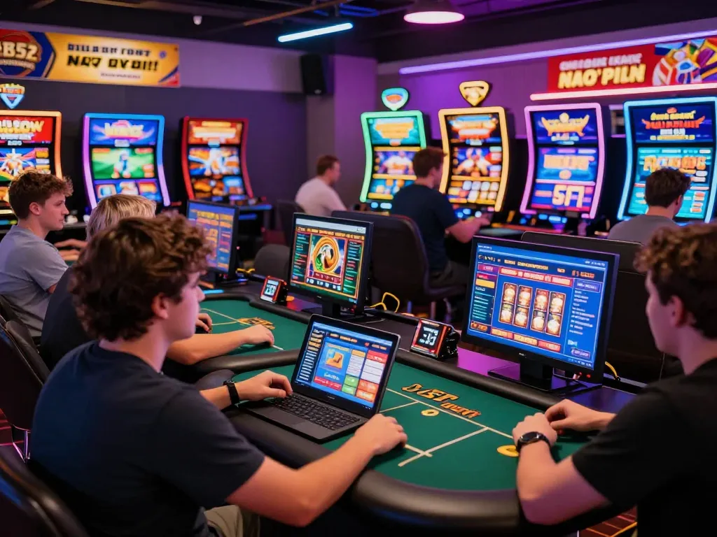 B52 online gaming platform with players engaging in exciting games and vibrant promotions.
