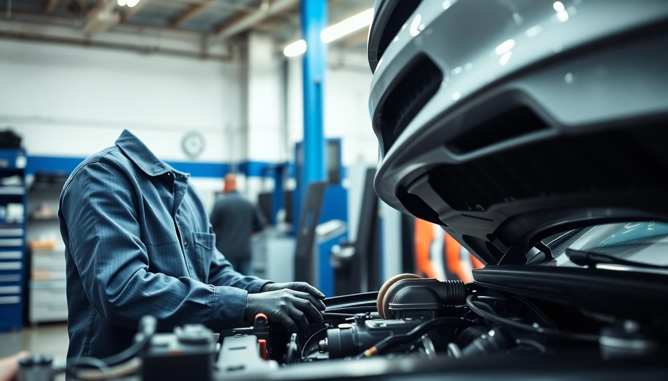 Showcase of mechanical breakdown coverage alternative at an automotive service center.