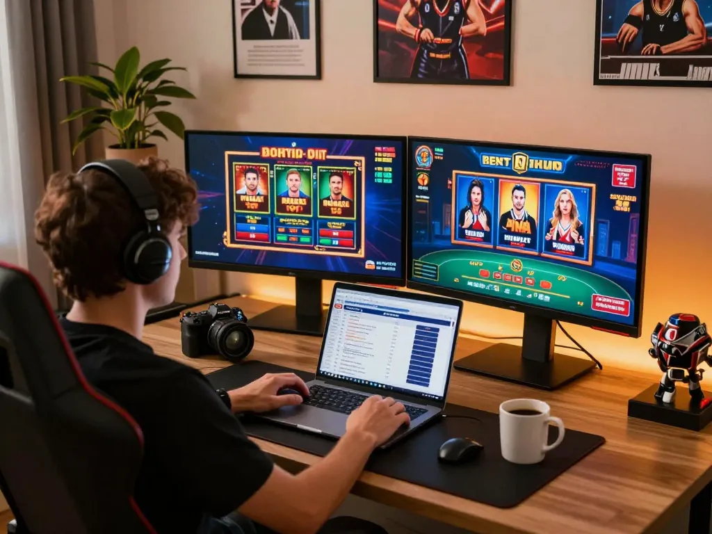 Experience the thrill of games at QQ88 COM with engaging online setups showcasing various casino activities.