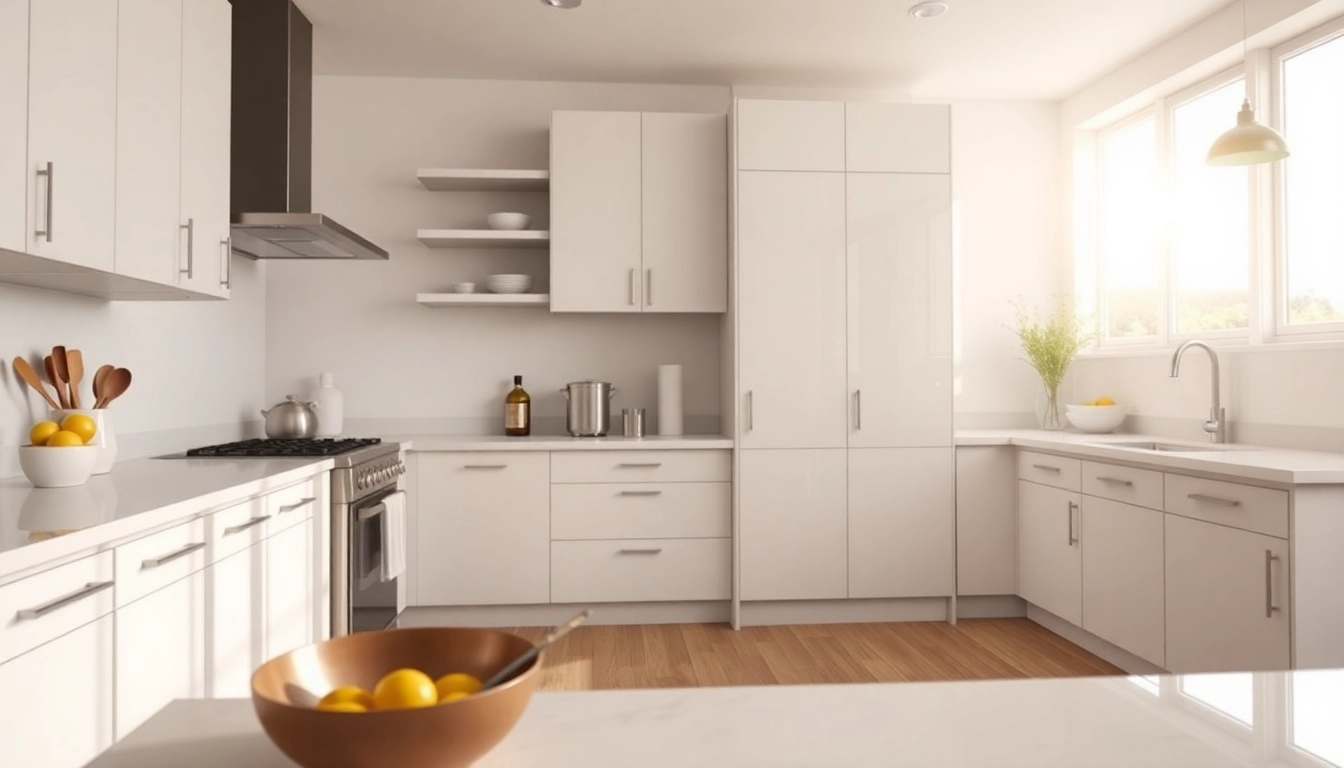 Cabinet Refacing Largo FL showcases beautifully refreshed kitchen cabinets in a modern ambiance.