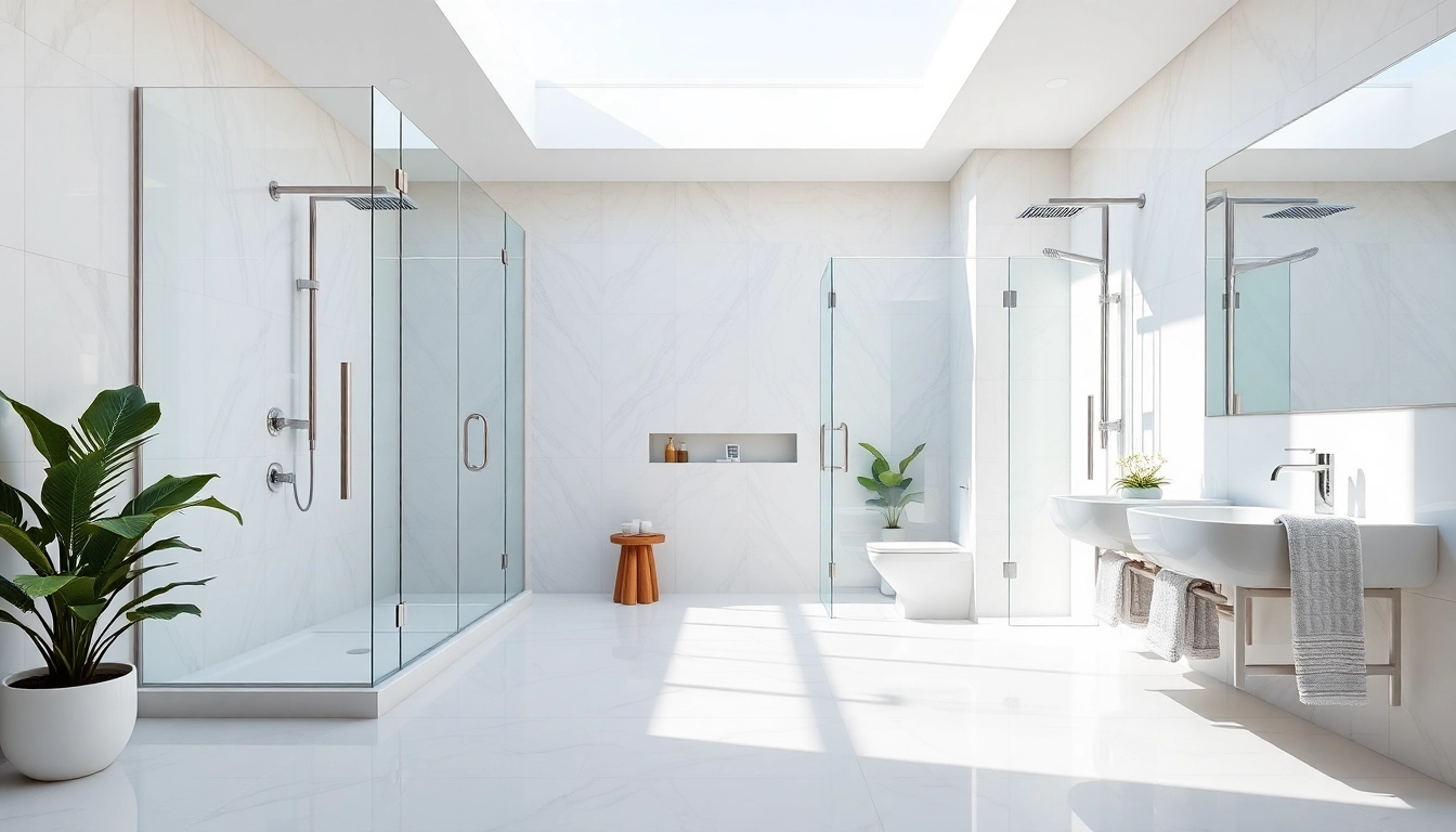 Elevate your space with elegant showers au featuring modern designs and bright natural light.