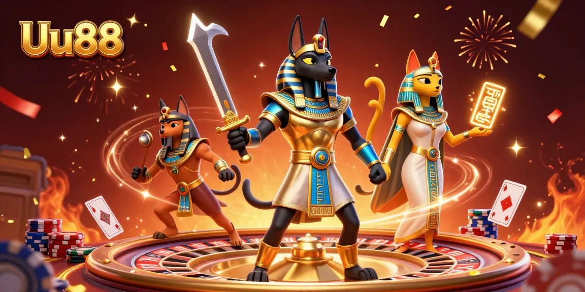 Experience exciting roulette gameplay at Uu88 with vibrant casino elements and energetic characters.