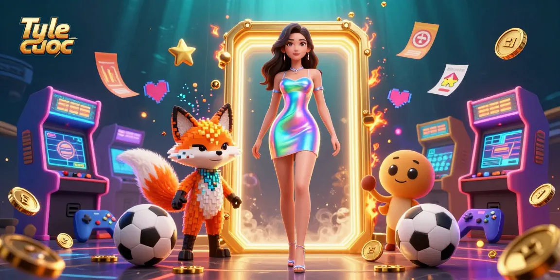 Engage with Ty le ca cuoc in a vibrant sports betting scene featuring dynamic characters and game elements.