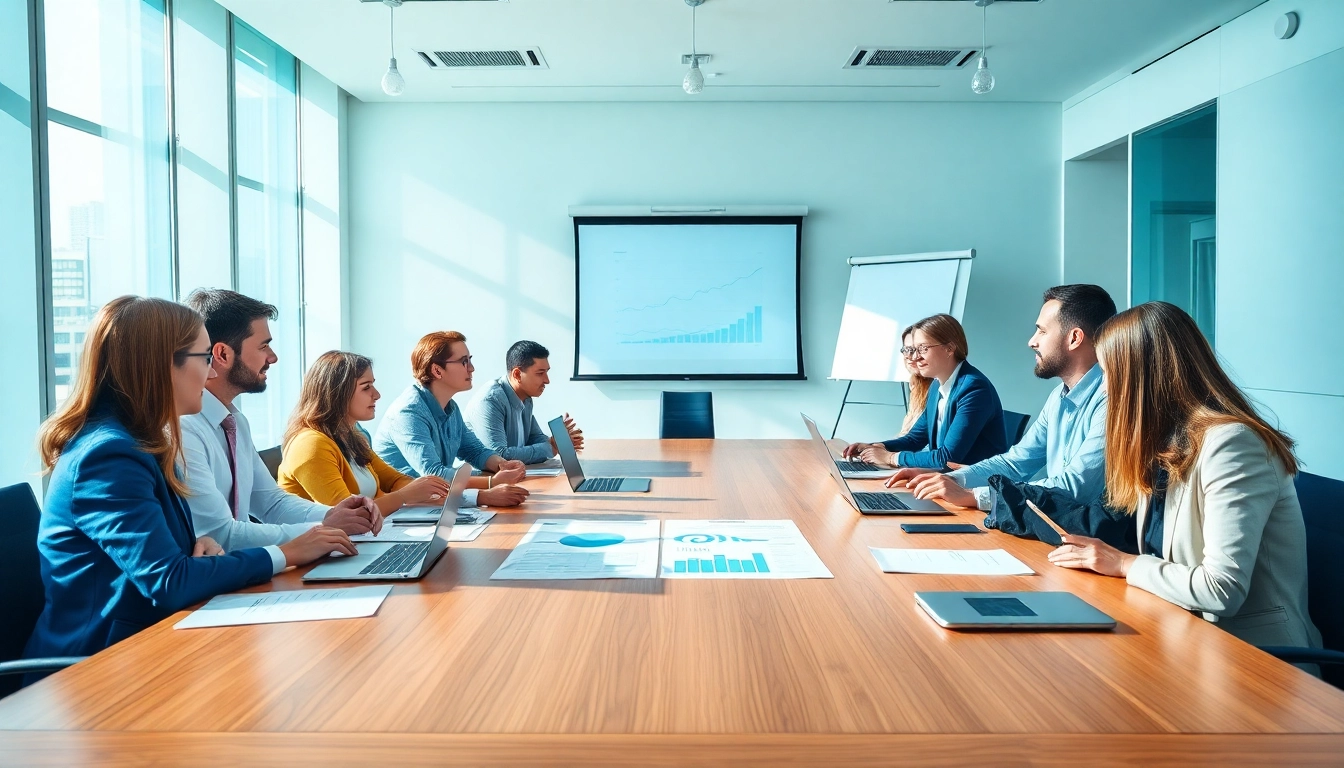 Acquisition Planning discussion among diverse professionals in a modern office setting.