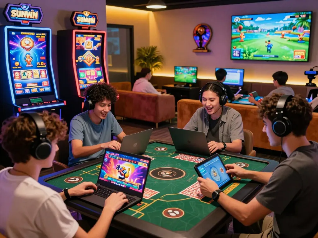 sun win online gaming platform showcasing diverse players enjoying exciting games with vibrant graphics and interactive interfaces.